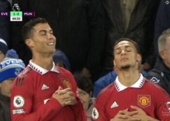 See Cristiano Ronaldo's new celebration after scoring his 700th club goal against Everton