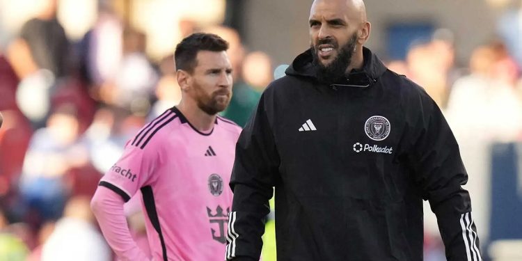 Yassine Cheuko, Messi, bodyguard, banned, touchline, Inter Miami