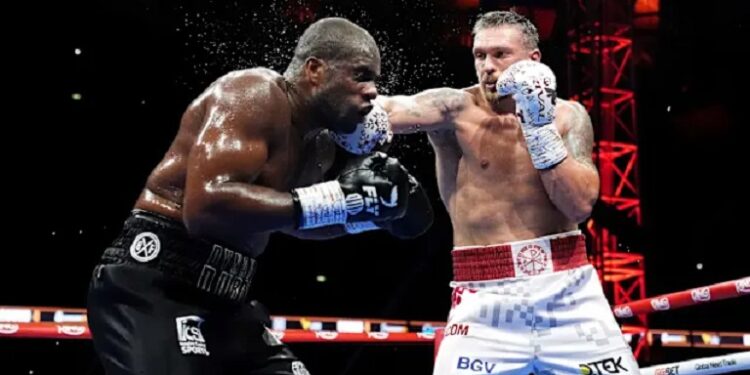 Punching stats, Usyk vs Dubois