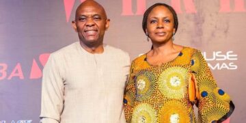 Tony Elumelu and wife Awele